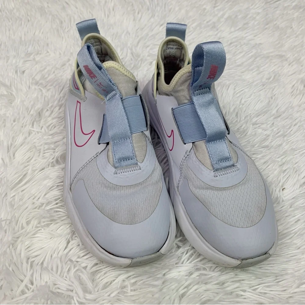 Nike Kids Girls Size 3Y Flex Plus PS Cobalt‎ Bliss Cosmic Fuchsia sneakers